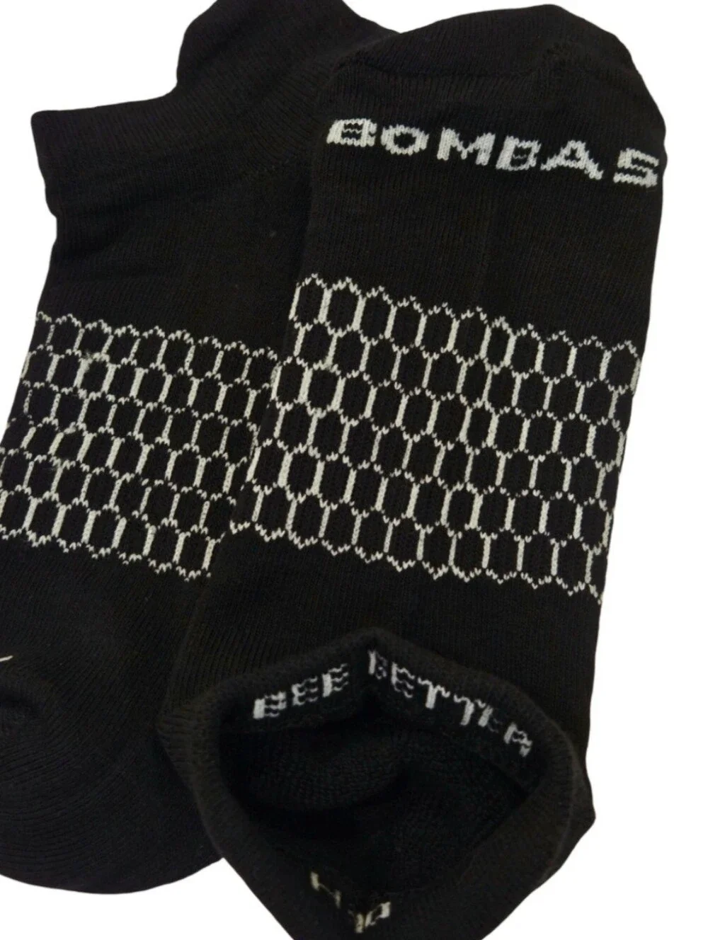 Bombas Medium Ankle Socks Black & White 5 Pair BNWT Unisex Honeycomb Arch Suppor